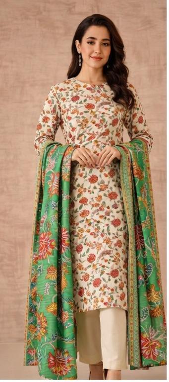 Nishat 3 Pc Printed Lawn Suit – Floral Elegance Summer Collection