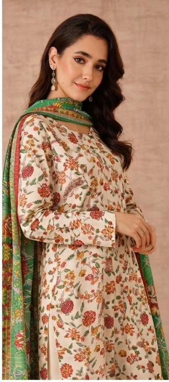 Nishat 3 Pc Printed Lawn Suit – Floral Elegance Summer Collection - Image 2