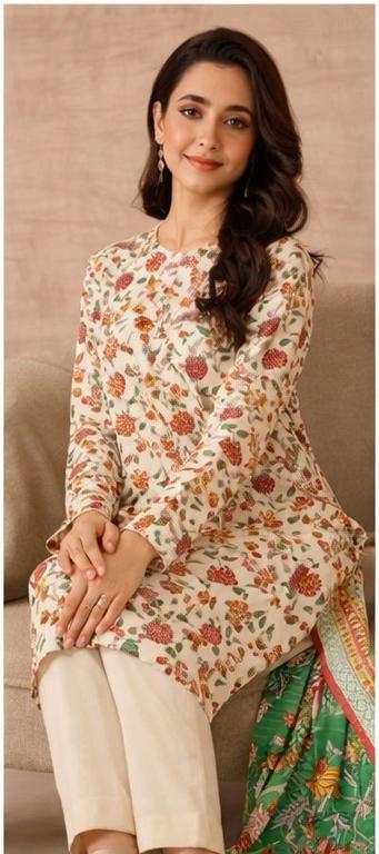 Nishat 3 Pc Printed Lawn Suit – Floral Elegance Summer Collection - Image 5