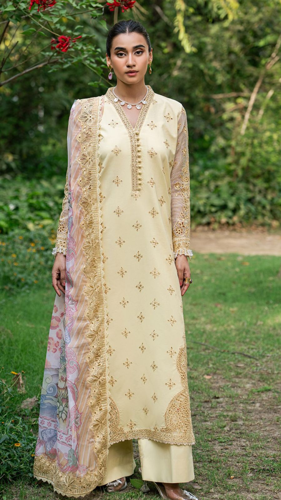 Maryum N Maria 3-Piece-Embroiderd