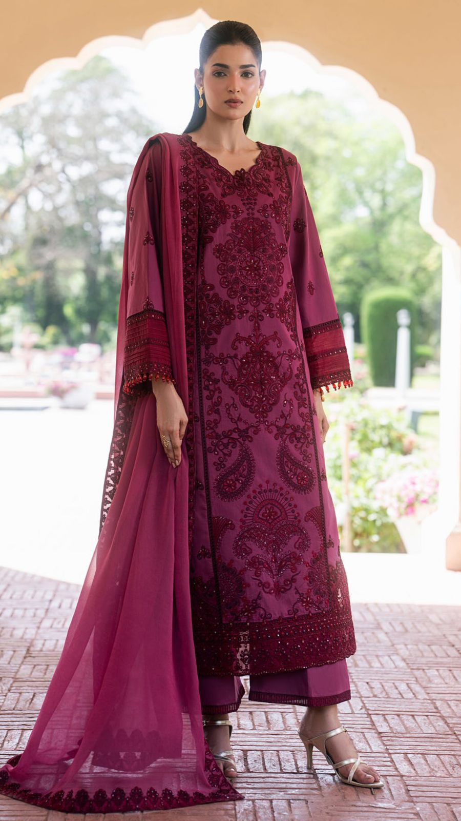 Maryum N Maria 3-Piece-Embroiderd - MAGNOLIA