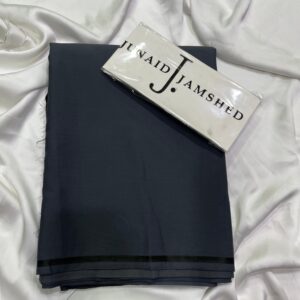 J. (Junaid Jamshed) Deep Navy Blue Wash & Wear Unstitched Men's Suit