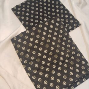 Nishat Black Geometric Printed Unstitched Women's Suit