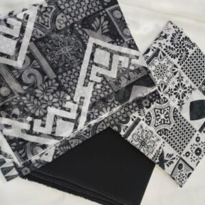 Sapphire Black & White Printed Lawn Suit