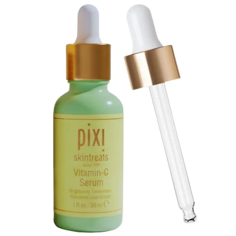 Pixi Vitamin-C Brightening Serum with Ferulic Acid & Probiotics antioxidant face serum for glowing, even-toned skin and barrier support.