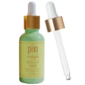 Pixi Vitamin-C Brightening Serum with Ferulic Acid & Probiotics antioxidant face serum for glowing, even-toned skin and barrier support.