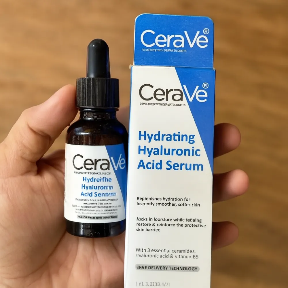 CeraVe Hydrating Hyaluronic Acid Serum 30ml | Lightweight Face Moisturizer - Image 3
