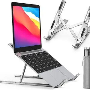 Foldable Adjustable Laptop Stand – Ergonomic Portable ABS Laptop Holder