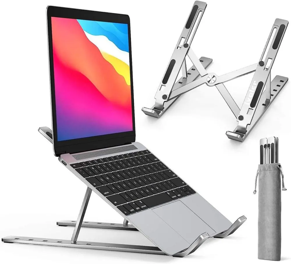 Foldable Adjustable Laptop Stand – Ergonomic Portable ABS Laptop Holder