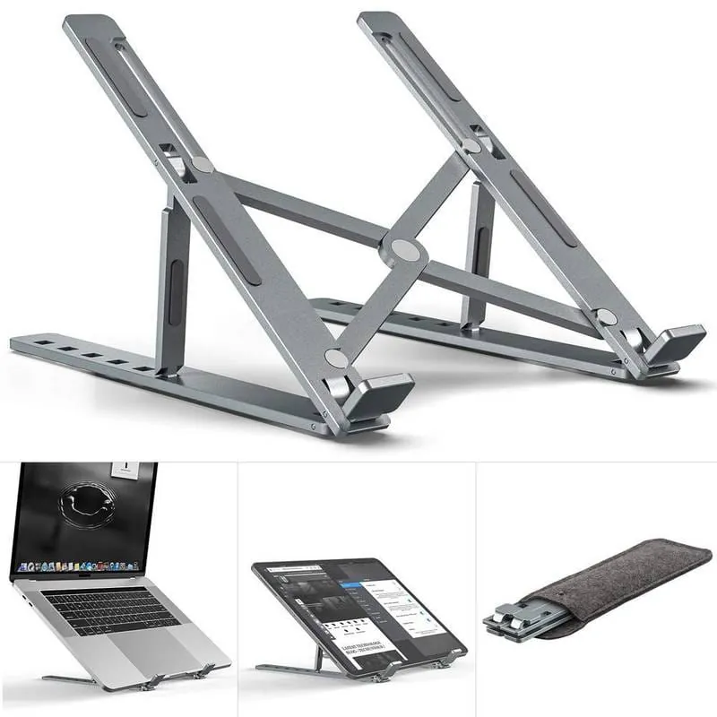 Foldable Adjustable Laptop Stand – Ergonomic Portable ABS Laptop Holder - Image 2