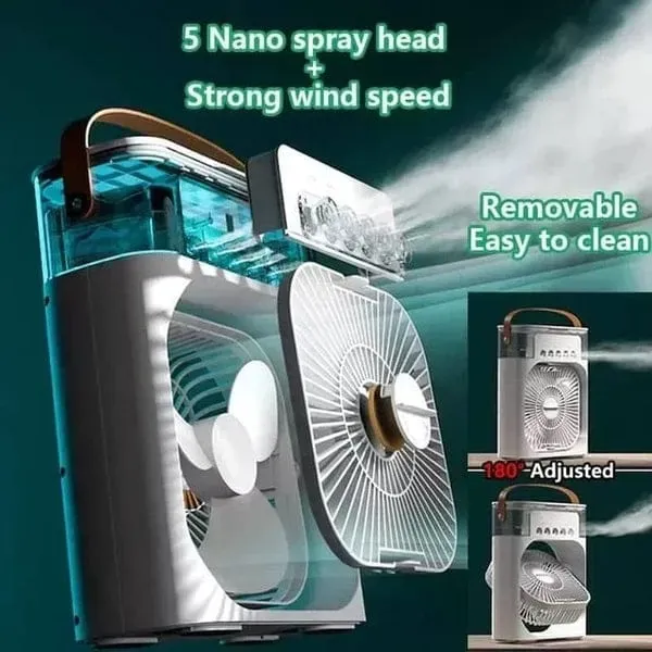 18-Inch Portable Mini Air Cooler Fan – USB Mist Cooling Fan