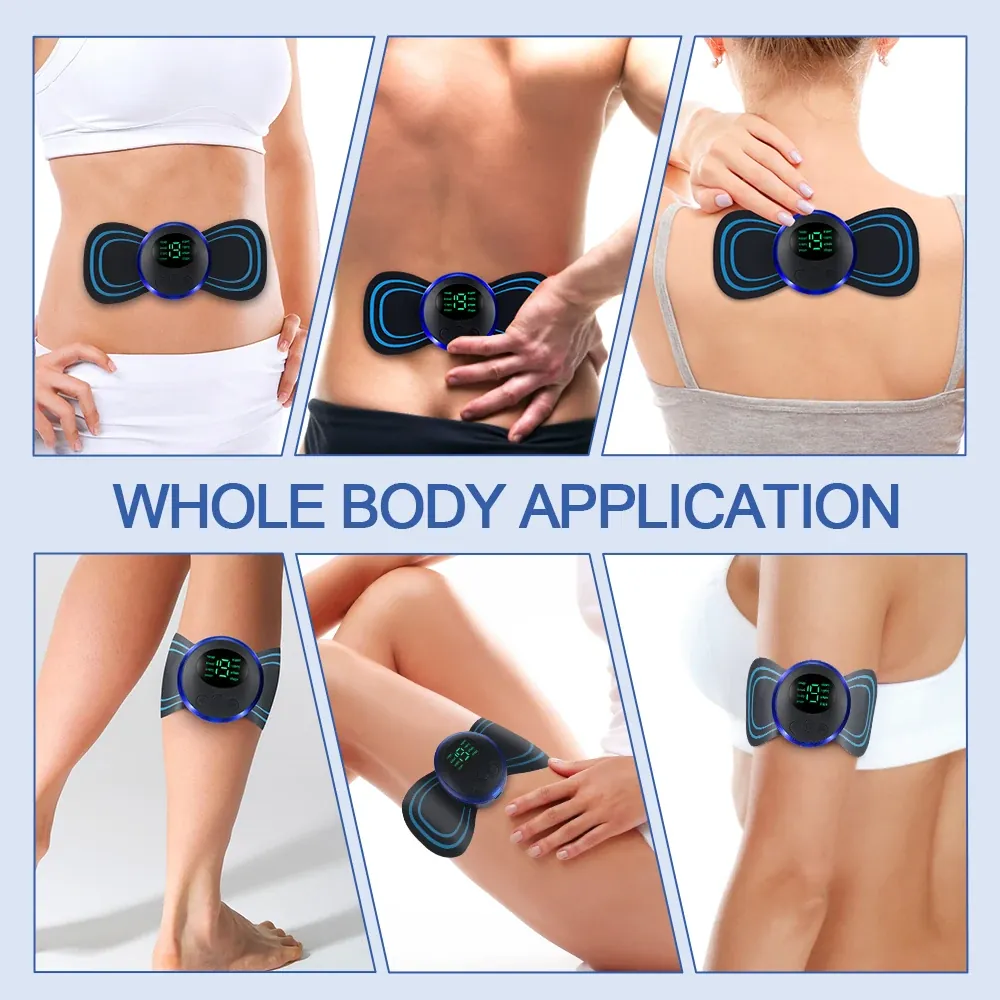 MS Butterfly Portable Neck Massager | USB Rechargeable Muscle Relaxer - Image 6
